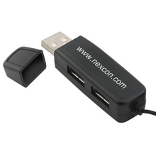 Load image into Gallery viewer, Compact Mini Mouse With 2 Port Usb Hub