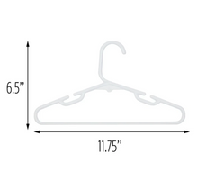 Load image into Gallery viewer, 5-Pack Kids Plastic Hangers, White