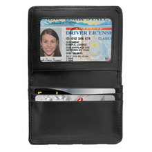 Load image into Gallery viewer, Leather Deluxe Gusseted Business Card Case