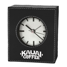 Load image into Gallery viewer, Leatherette Desk Clock