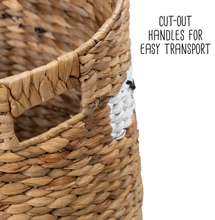 Load image into Gallery viewer, Set of Two Fox Shaped Storage Baskets, Natural