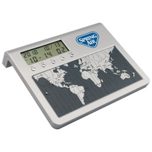 Load image into Gallery viewer, World Time Desk Clock