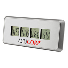 Load image into Gallery viewer, Brushed Metal Alarm Clock With Countdown Timer