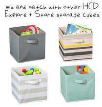 Load image into Gallery viewer, Explore + Store Kids Toy Storage Bin, Multi-Stripe