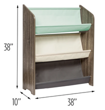 Load image into Gallery viewer, Explore + Store 38" 3-Tier Kids Book Rack