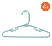Load image into Gallery viewer, 5-Pack Kids Plastic Hangers with Notches, Sherbet