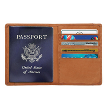 Load image into Gallery viewer, Leather Passport Wallet