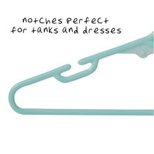 Load image into Gallery viewer, 5-Pack Kids Plastic Hangers with Notches, Sherbet