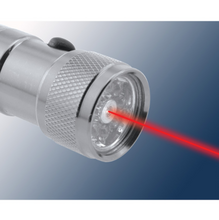 Load image into Gallery viewer, Metal Led Flashlight With Laser Pointer