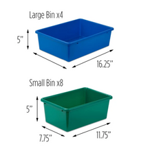 Load image into Gallery viewer, Kids Toy Storage Organizer with 12 Bins, Natural