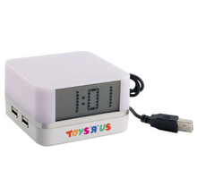 Load image into Gallery viewer, 4 Port Usb Hub With Clock