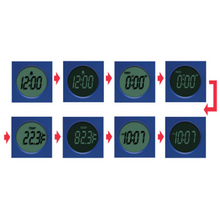 Load image into Gallery viewer, Rotating 4-in-1 Lcd Alarm Clock