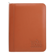 Load image into Gallery viewer, Leather Ring Binder With Zipper (8 1/2