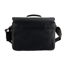 Load image into Gallery viewer, Leather Flapover Laptop Brief