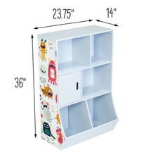 Load image into Gallery viewer, 6-Cube Kids Storage Cubby, Light Blue