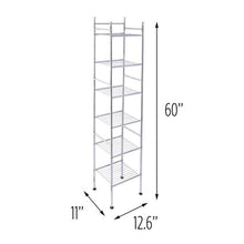 Load image into Gallery viewer, 6-Tier Bathroom Storage Shelving Unit, Chrome