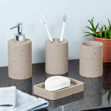 Load image into Gallery viewer, 4-Piece Bathroom Accessories Set, Natural