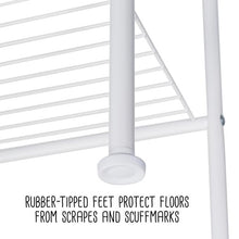 Load image into Gallery viewer, 6-Tier White Bathroom Storage Shelving Unit