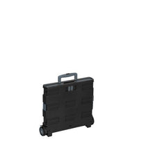 Load image into Gallery viewer, Fold-Up Rolling Storage Cart with Handle, Gray