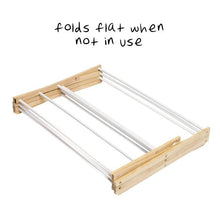 Load image into Gallery viewer, Wooden Laundry Drying Rack