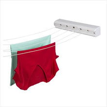 Load image into Gallery viewer, 5-Line Extendable Clothesline, White/Gray