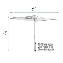 Load image into Gallery viewer, 210-foot Outdoor Umbrella Clothes Dryer, Steel