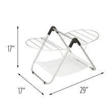 Load image into Gallery viewer, Collapsible Tabletop Clothes Drying Rack, Silver