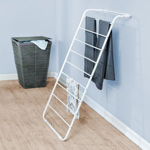 Load image into Gallery viewer, Leaning Clothes Drying Rack, White