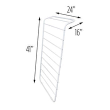Load image into Gallery viewer, Leaning Clothes Drying Rack, White