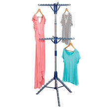 Load image into Gallery viewer, 2-Tier Collapsible Tripod Clothes Drying Rack