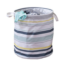 Load image into Gallery viewer, Explore + Store Multi-Stripe Kids Laundry Hamper