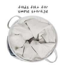 Load image into Gallery viewer, Explore + Store Multi-Stripe Kids Laundry Hamper