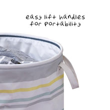 Load image into Gallery viewer, Explore + Store Multi-Stripe Kids Laundry Hamper