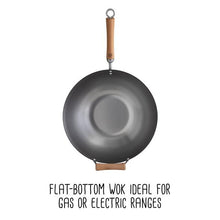 Load image into Gallery viewer, Joyce Chen Classic Series 14-Inch Carbon Steel Wok with Birch Handles