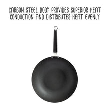 Load image into Gallery viewer, Joyce Chen Professional Series 12-Inch Carbon Steel Excalibur Nonstick Stir Fry Pan with Phenolic Handle