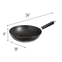 Load image into Gallery viewer, Joyce Chen Professional Series 12-Inch Carbon Steel Excalibur Nonstick Stir Fry Pan with Phenolic Handle