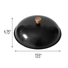 Load image into Gallery viewer, Joyce Chen Classic Series 14-Inch Carbon Steel Nonstick Wok Lid with Birch Knob