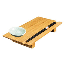 Load image into Gallery viewer, Joyce Chen Burnished Bamboo Sushi Board Set