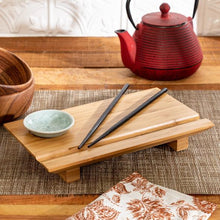 Load image into Gallery viewer, Joyce Chen Burnished Bamboo Sushi Board Set