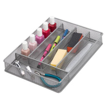 Load image into Gallery viewer, 12'' x 9'' Steel Mesh Silverware & Desk Drawer Organizer