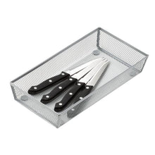 Load image into Gallery viewer, 12'' x 6'' Steel Mesh Silverware & Desk Drawer Organizer