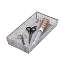 Load image into Gallery viewer, 12'' x 6'' Steel Mesh Silverware & Desk Drawer Organizer