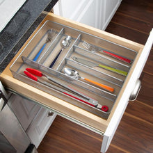 Load image into Gallery viewer, 16 x 11-Inch Steel Mesh Silverware & Desk Drawer Organizer