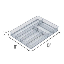 Load image into Gallery viewer, 16 x 11-Inch Steel Mesh Silverware & Desk Drawer Organizer