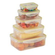 Load image into Gallery viewer, 5-Piece Food Storage Snap Containers