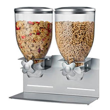 Load image into Gallery viewer, Double Commercial Cereal Dispenser, Silver and Stainless Steel