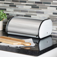 Load image into Gallery viewer, Retro Kitchen Bread Box, White