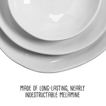 Load image into Gallery viewer, 3-Piece White Melamine Dinnerware Set
