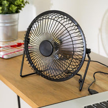 Load image into Gallery viewer, Small USB Desk Fan, Black