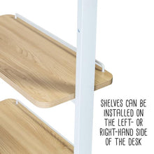 Load image into Gallery viewer, Home Office Computer Desk with Shelves, White